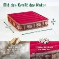 Kapok Bodensitzkissen, Deluxe (Rot/Elefanten Seide)