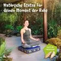 Kapok Bodensitzkissen, Deluxe (Blau/Elefanten Seide)