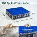Kapok Bodensitzkissen, Deluxe (Blau/Elefanten Seide)