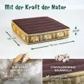 Kapok Bodensitzkissen, Deluxe (Braun/Gold/Elefanten Seide)
