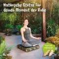 Kapok Bodensitzkissen, Deluxe (Schwarz/Elefanten Seide)