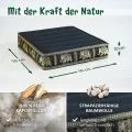 Kapok Bodensitzkissen, Deluxe (Schwarz/Elefanten Seide)