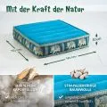 Kapok Bodensitzkissen, Deluxe (Hellblau/Elefanten Seide)