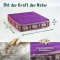 Kapok Bodensitzkissen, Deluxe (Lila/Elefanten Seide)