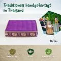 Kapok Bodensitzkissen, Deluxe (Lila/Elefanten Seide)