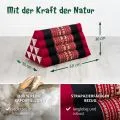 Kapok Dreieckskissen, Classic (Rot/Elefanten)