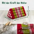 Kapok Dreieckskissen, Classic (Rot/Gr�n)