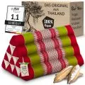 Kapok Dreieckskissen, Classic (Rot/Gr�n)