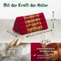 Kapok Dreieckskissen, Deluxe (Rot/Elefanten Seide)