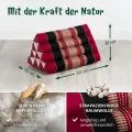Kapok Dreieckskissen, Classic (Rot/Schwarz)