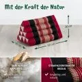 Kapok Dreieckskissen, Classic (Rot/Schwarz)