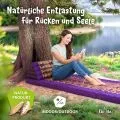 Kapok Dreieckskissen, Deluxe (Lila/Elefanten Seide)