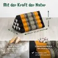 Kapok Dreieckskissen, Classic (Schwarz/Orange)