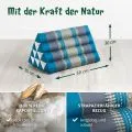 Kapok Dreieckskissen, Classic (Hellblau)