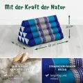 Kapok Dreieckskissen, Classic (Blau)