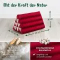 Kapok Dreieckskissen, Basic (Rot Uni)