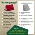 Kapok Dreieckskissen, Basic (Rot Uni)