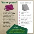 Kapok Dreieckskissen, Basic (Dunkelrosa Uni)