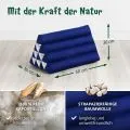 Kapok Dreieckskissen, Basic (Blau Uni)