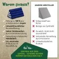 Kapok Dreieckskissen, Basic (Blau Uni)
