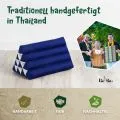 Kapok Dreieckskissen, Basic (Blau Uni)