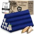 Kapok Dreieckskissen, Basic (Blau Uni)