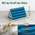 Kapok Dreieckskissen, Basic (Hellblau Uni)