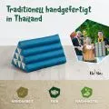 Kapok Dreieckskissen, Basic (Hellblau Uni)