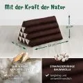 Kapok Dreieckskissen, Basic (Braun Uni)