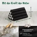 Kapok Dreieckskissen, Basic (Schwarz Uni)