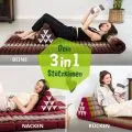 Kapok Dreieckskissen breit (Rot/Gr�n)