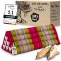 Kapok Dreieckskissen breit (Rot/Gr�n)