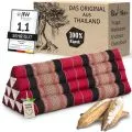 Kapok Dreieckskissen breit (Rot/Schwarz)