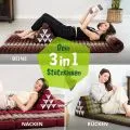 Kapok Dreieckskissen breit (Braun/Gr�n)