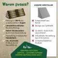 Kapok Dreieckskissen breit (Braun/Gr�n)