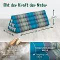Kapok Dreieckskissen breit (Hellblau)
