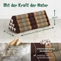 Kapok Dreieckskissen breit (Braun)