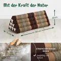 Kapok Dreieckskissen breit (Braun)
