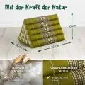 Kapok Dreieckskissen hoch, Classic (Gr�n/Elefanten)
