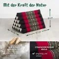Kapok Dreieckskissen hoch, Classic (Schwarz/Elefanten)