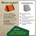 Kapok Dreieckskissen hoch, Classic (Rot/Gelb)