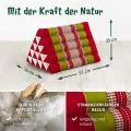 Kapok Dreieckskissen hoch, Classic (Rot/Gr�n)