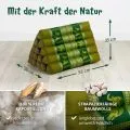 Kapok Dreieckskissen hoch, Deluxe (Gr�n/Elefanten Seide)