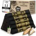 Kapok Dreieckskissen hoch, Deluxe (Schwarz/Elefanten Seide)