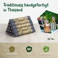 Kapok Dreieckskissen hoch, Deluxe (Grau/Elefanten Seide)
