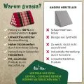 Kapok Dreieckskissen hoch, Classic (Rot/Schwarz)