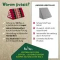 Kapok Dreieckskissen hoch, Classic (Rot/Schwarz)