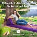 Kapok Dreieckskissen hoch, Deluxe (Lila/Elefanten Seide)