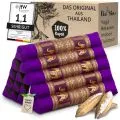 Kapok Dreieckskissen hoch, Deluxe (Lila/Elefanten Seide)