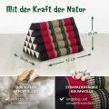 Kapok Dreieckskissen hoch, Classic (Schwarz/Rot)